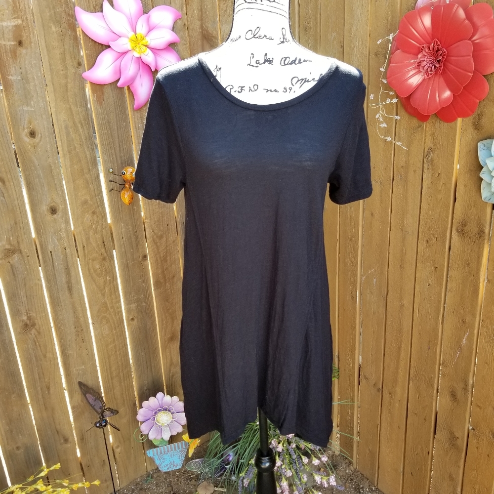 Zenana black knit top Large